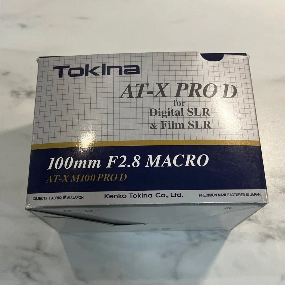 Tokina AT-X Pro 100mm f2.8 D Macro Lens for Nikon AF-D